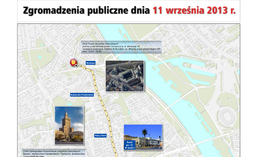 Biểu tình tại thủ đô Warszawa