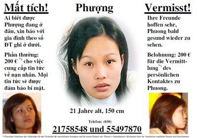 Số phận bí hiểm của thiếu nữ Việt mất tích ở Đức