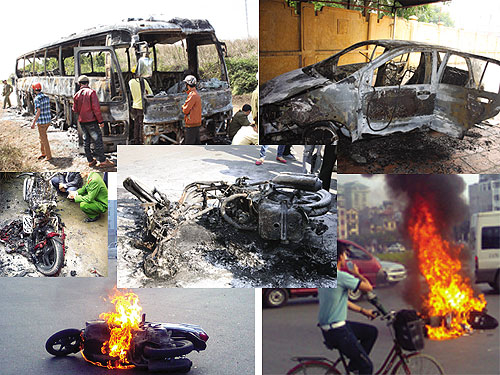 Nguyên nhân cháy nổ xe máy: Xăng pha là nghi vấn số một