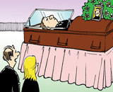 Tôi làm việc ở cửa hàng bán hòm