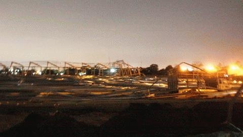Sập nhà xưởng, 1 người chết, 8 người bị thương