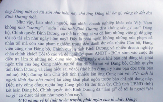 Chủ tịch tỉnh bị kiện: Vì sao ông Dũng 'lò vôi' gửi đơn tố cáo lần 2?