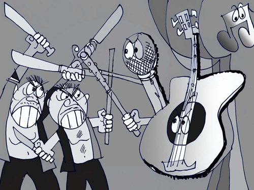 Mang vũ khí... đi hát!