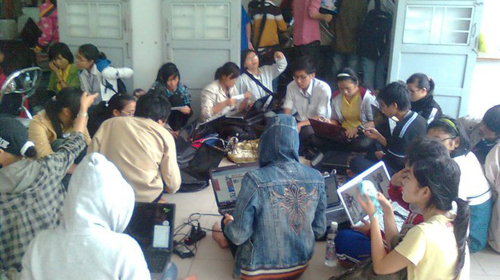 Thức trắng để đăng ký môn học