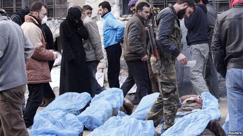 Phát hiện mấy chục thi hài trong một con sông ở Syria