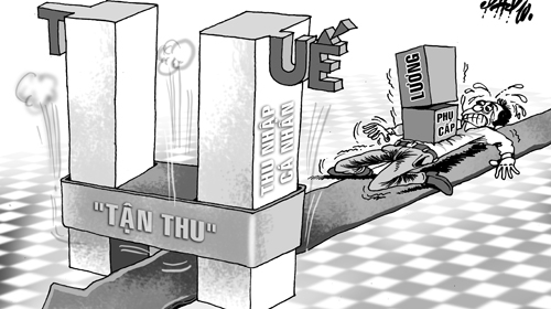 Phụ cấp cũng bị tận thu thuế