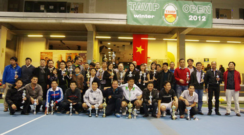 Giải quần vợt „TAVIP WINTER OPEN 2012” kết thúc tốt đẹp