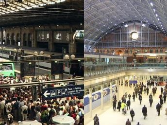 Nhà ga Saint Pancras-Luân Đôn sạch đẹp hơn Gare du Nord Paris