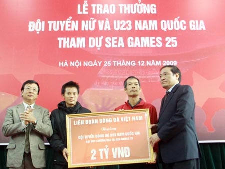 10 tỉ đồng cho đội tuyển bóng đá nữ