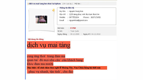 Đám tang không “đụng hàng”