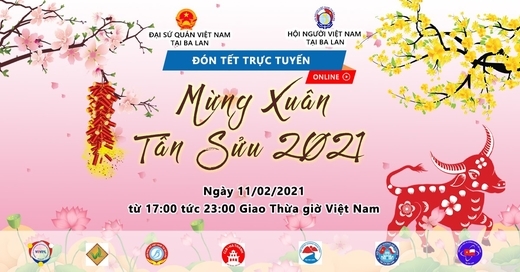Hội người Việt Nam tại Ba Lan: Thông báo (số 1) chương trình "Vui Tết Mừng Xuân Tân Sửu 2021"